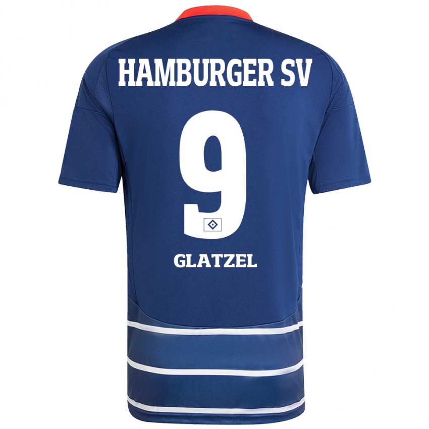 Dames Robert Glatzel #9 Donkerblauw Uitshirt Uittenue 2024/25 T-Shirt België