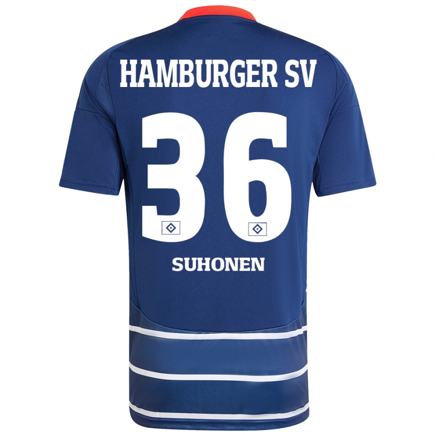 Dames Anssi Suhonen #36 Donkerblauw Uitshirt Uittenue 2024/25 T-Shirt België