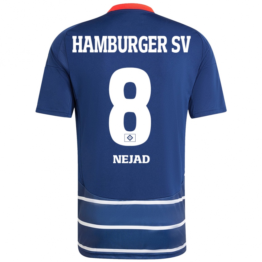 Dames Milad Nejad #8 Donkerblauw Uitshirt Uittenue 2024/25 T-Shirt België