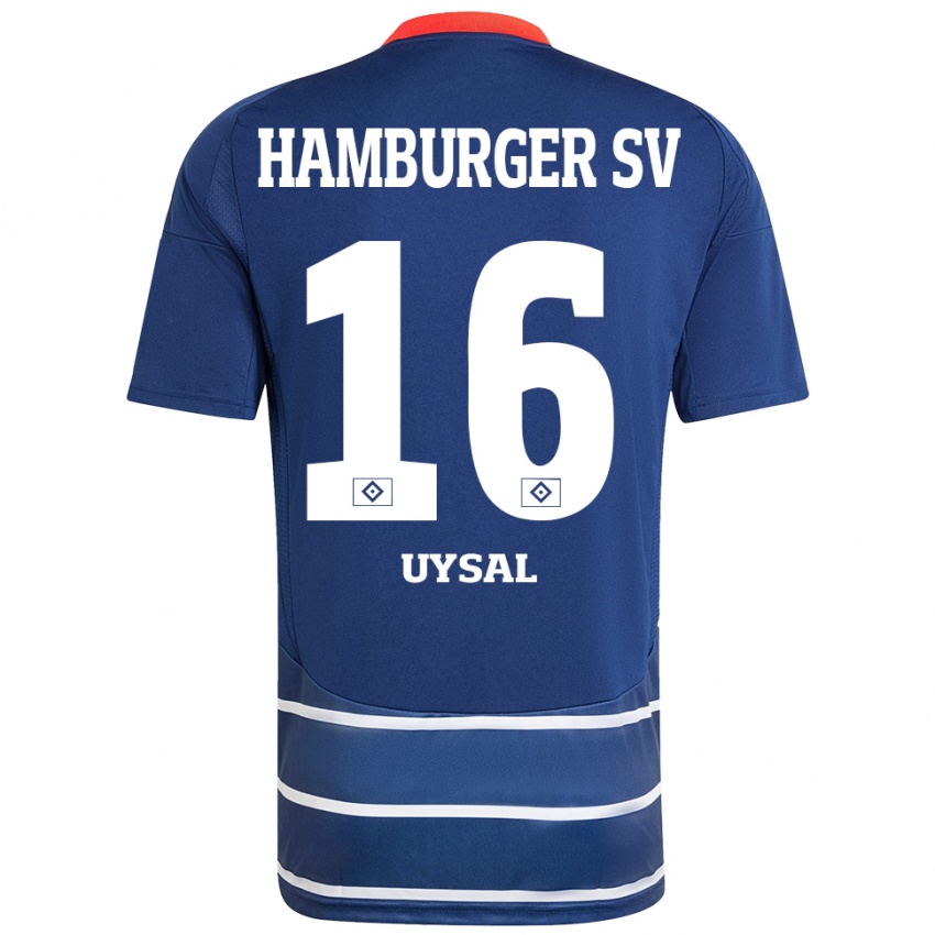 Dames Samed Uysal #16 Donkerblauw Uitshirt Uittenue 2024/25 T-Shirt België