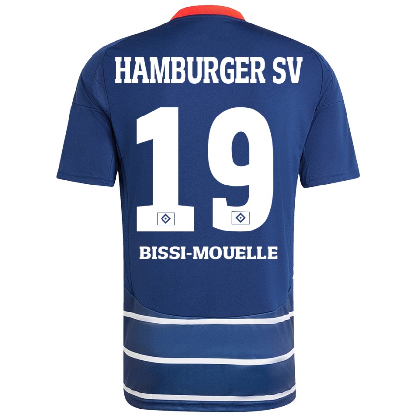 Femme Maillot Jason Bissi-Mouelle #19 Bleu Foncé Tenues Extérieur 2024/25 T-Shirt Belgique