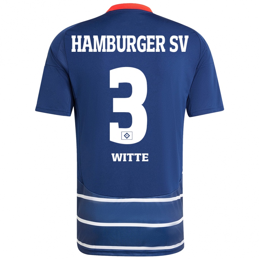 Dames Kristin Witte #3 Donkerblauw Uitshirt Uittenue 2024/25 T-Shirt België