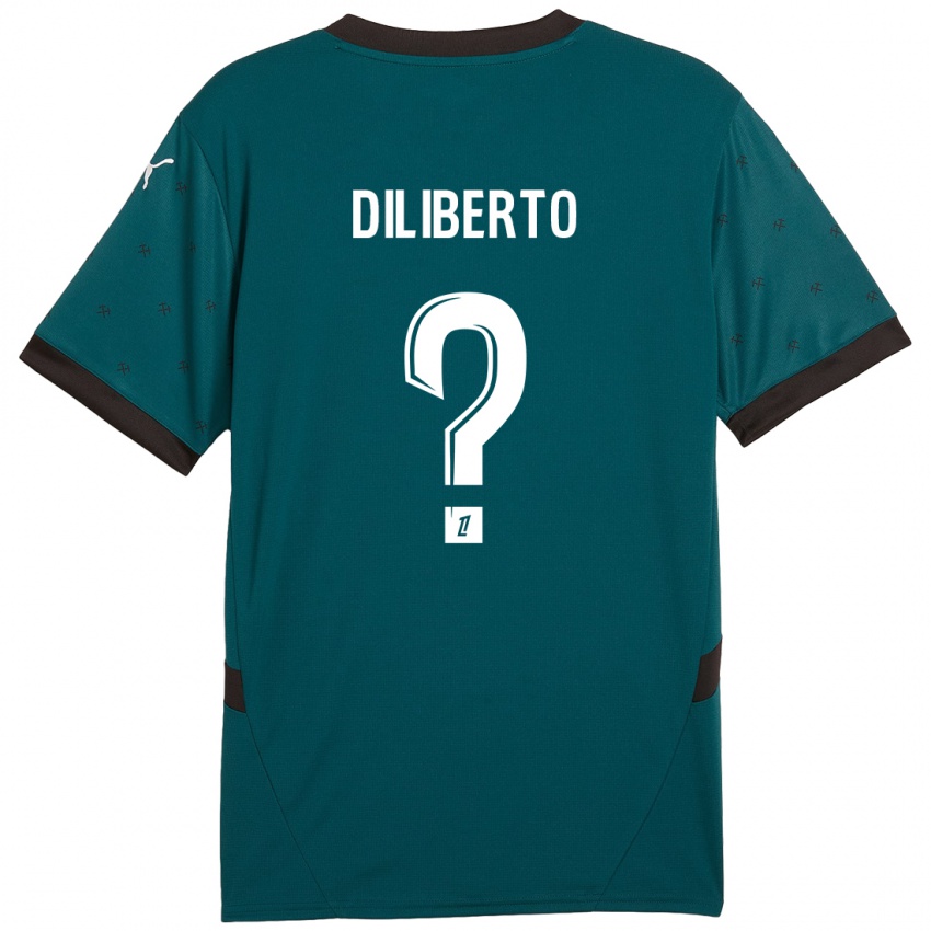 Dames Noah Diliberto #0 Donkergroen Uitshirt Uittenue 2024/25 T-Shirt België