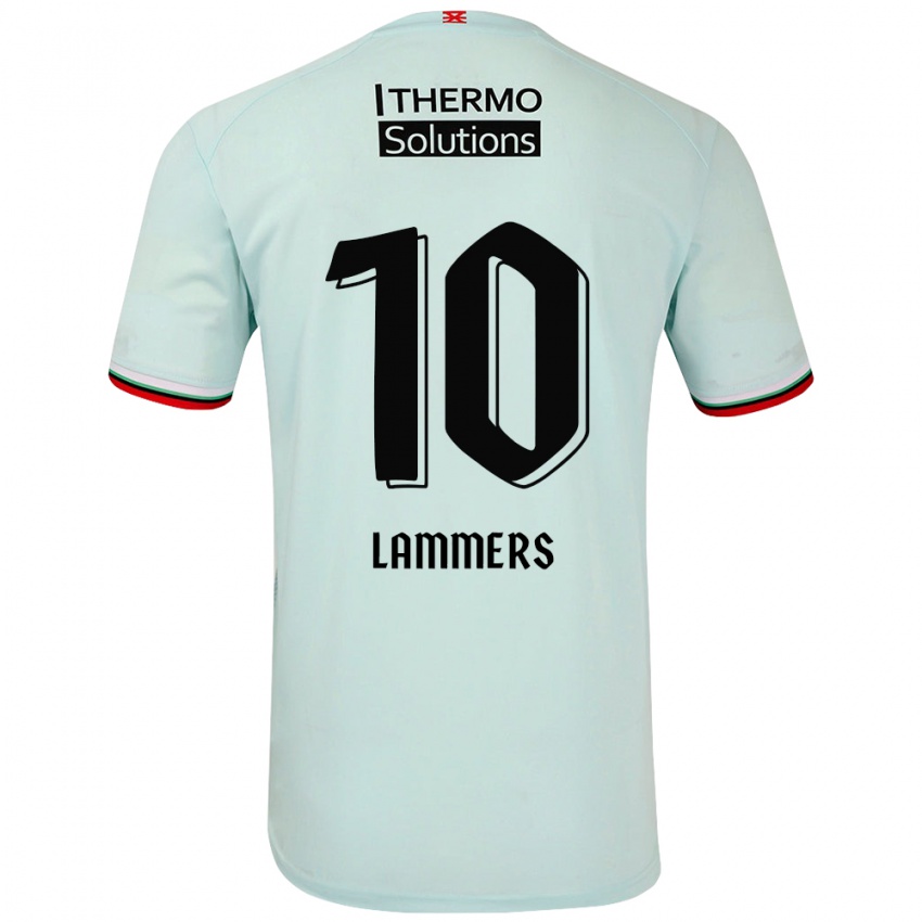 Dames Sam Lammers #10 Lichtgroen Uitshirt Uittenue 2024/25 T-Shirt België