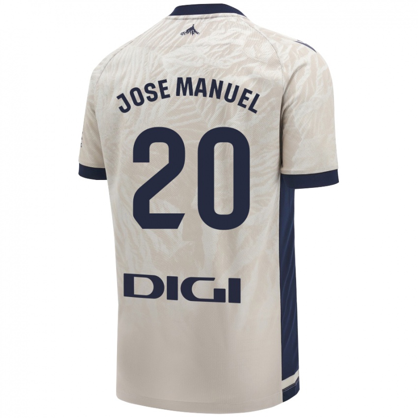 Femme Maillot José Manuel Arnáiz #20 Gris Clair Tenues Extérieur 2024/25 T-Shirt Belgique