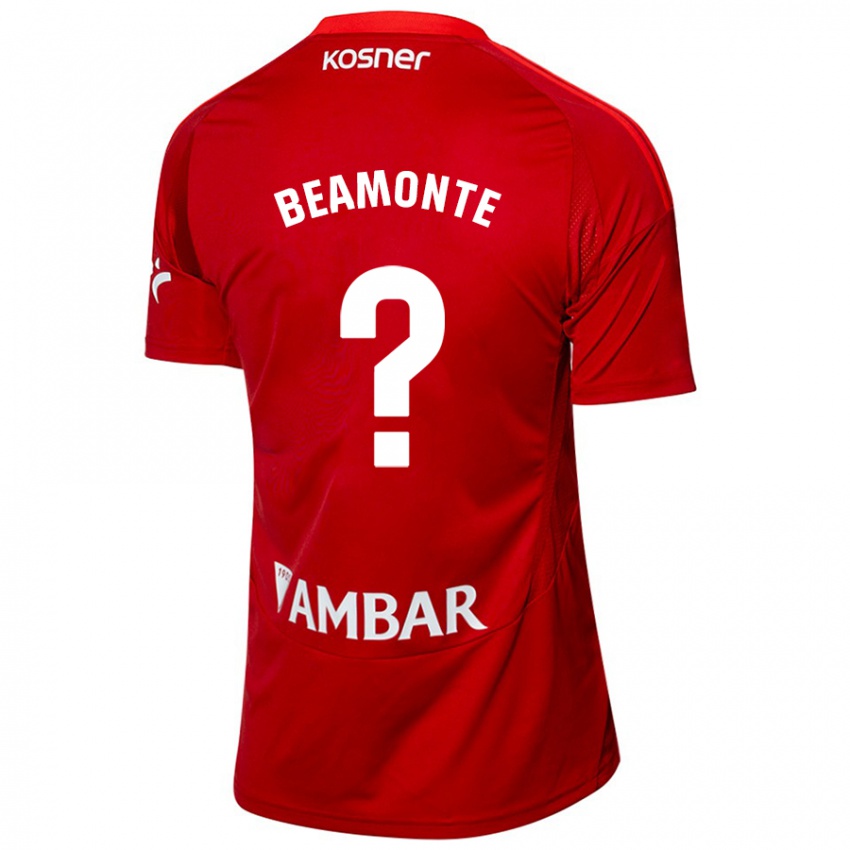 Dames Adrián Beamonte #0 Wit Blauw Uitshirt Uittenue 2024/25 T-Shirt België