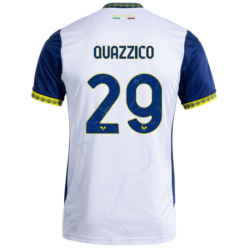 Dames Francesca Quazzico #29 Witblauw Uitshirt Uittenue 2024/25 T-Shirt België