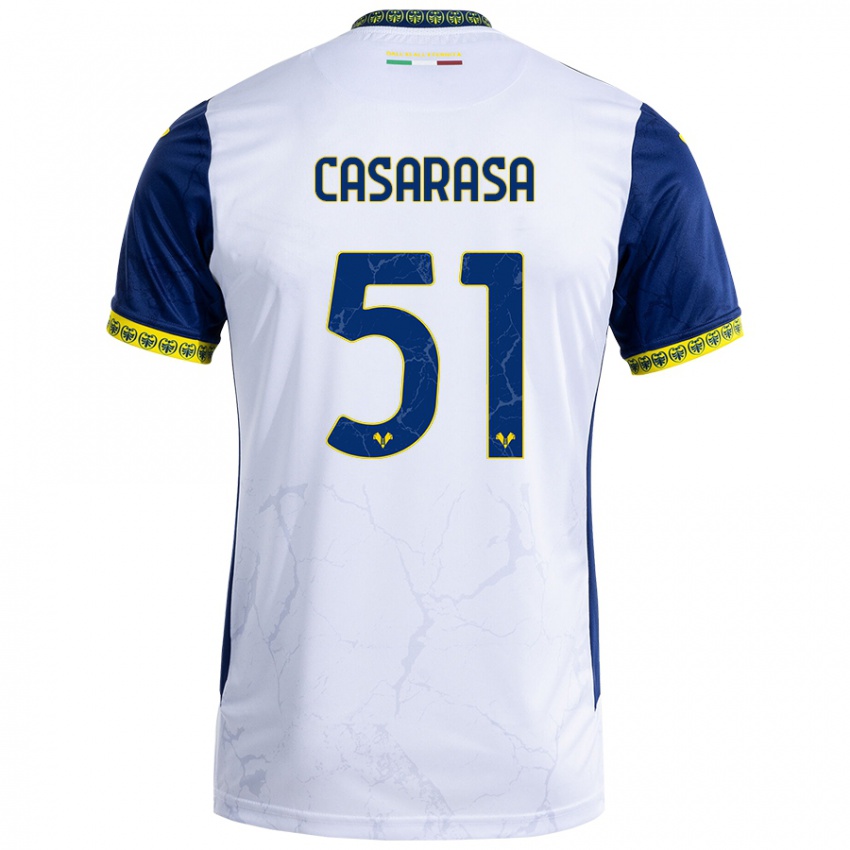 Dames Asia Casarasa #51 Witblauw Uitshirt Uittenue 2024/25 T-Shirt België