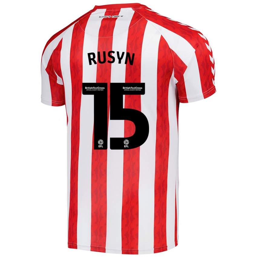 Kinderen Nazariy Rusyn #15 Rood Wit Thuisshirt Thuistenue 2024/25 T-Shirt België