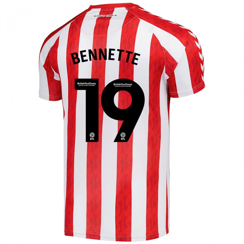 Kinderen Jewison Bennette #19 Rood Wit Thuisshirt Thuistenue 2024/25 T-Shirt België