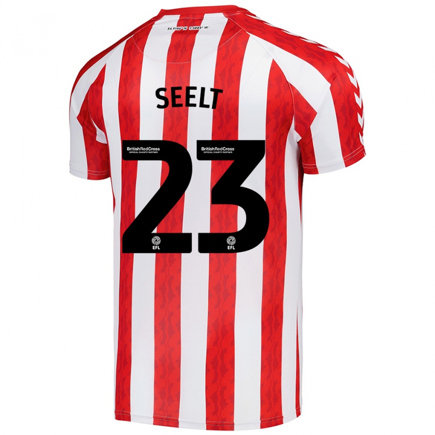 Kinderen Jenson Seelt #23 Rood Wit Thuisshirt Thuistenue 2024/25 T-Shirt België