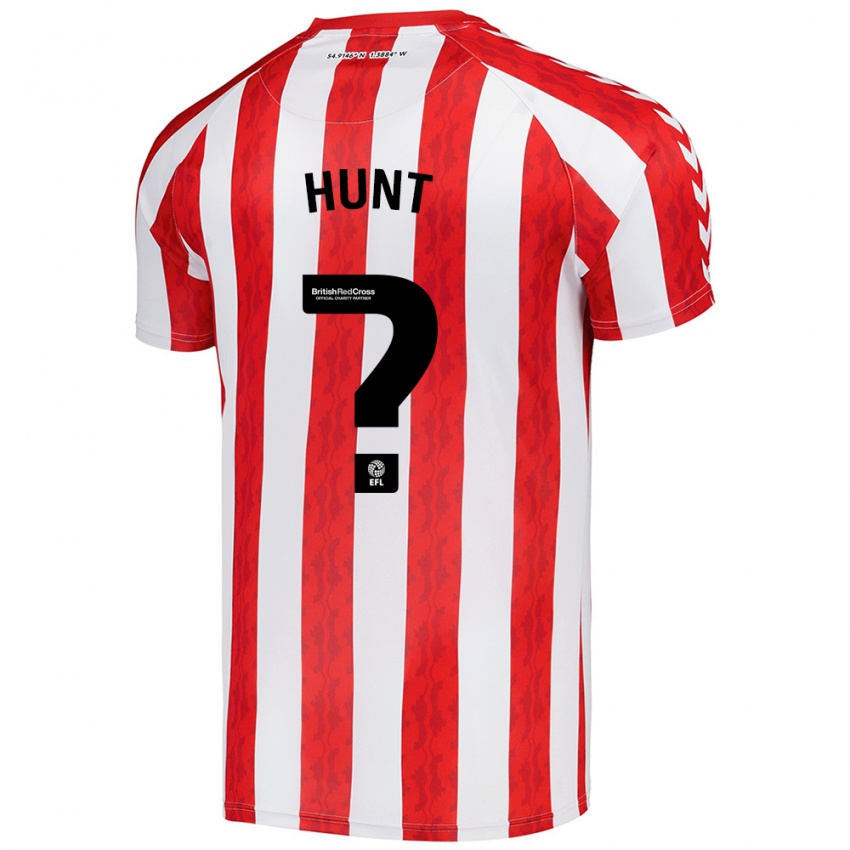 Kinderen Liam Hunt #0 Rood Wit Thuisshirt Thuistenue 2024/25 T-Shirt België