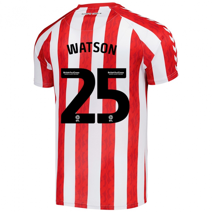 Kinderen Katy Watson #25 Rood Wit Thuisshirt Thuistenue 2024/25 T-Shirt België