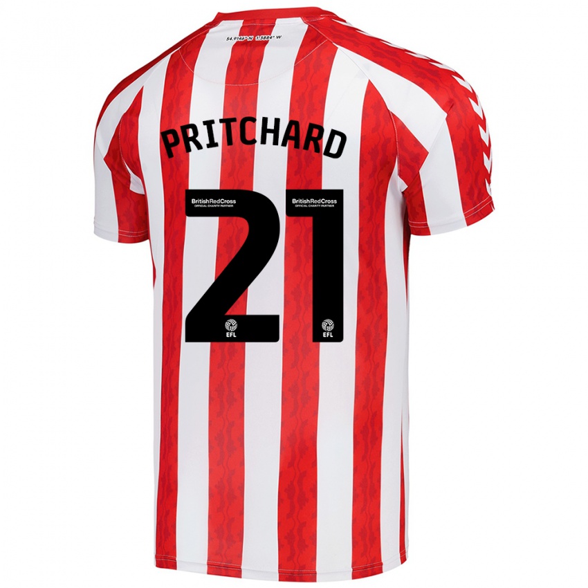 Kinderen Alex Pritchard #21 Rood Wit Thuisshirt Thuistenue 2024/25 T-Shirt België