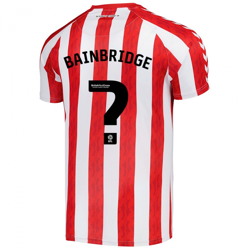 Kinder Oliver Bainbridge #0 Rot Weiß Heimtrikot Trikot 2024/25 T-Shirt Belgien