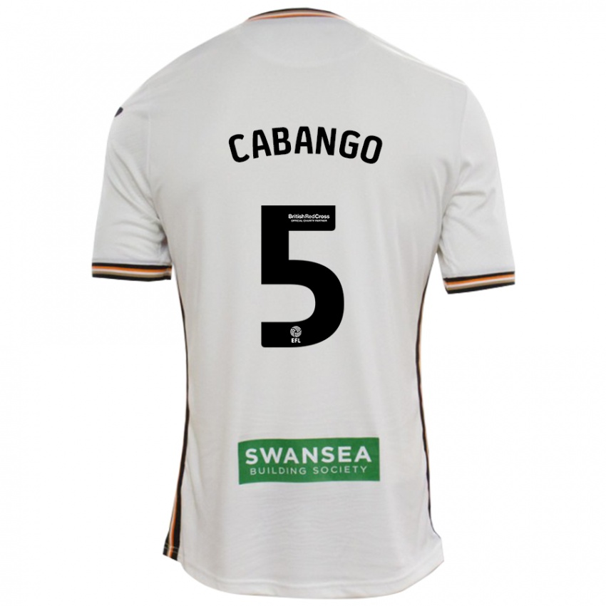 Kinderen Ben Cabango #5 Wit Thuisshirt Thuistenue 2024/25 T-Shirt België