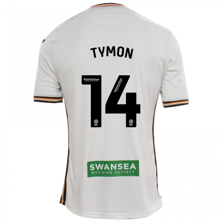 Kinderen Josh Tymon #14 Wit Thuisshirt Thuistenue 2024/25 T-Shirt België