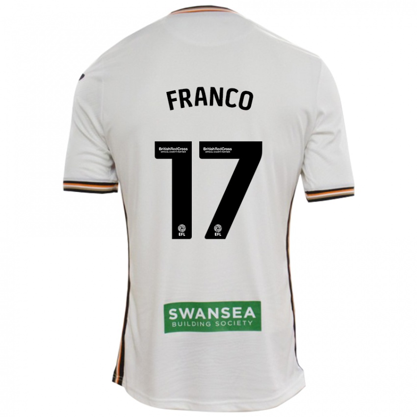 Kinderen Gonçalo Franco #17 Wit Thuisshirt Thuistenue 2024/25 T-Shirt België