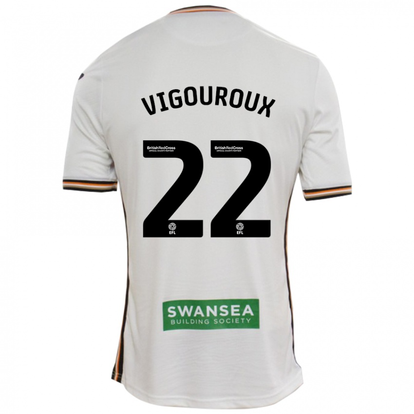 Kinderen Lawrence Vigouroux #22 Wit Thuisshirt Thuistenue 2024/25 T-Shirt België