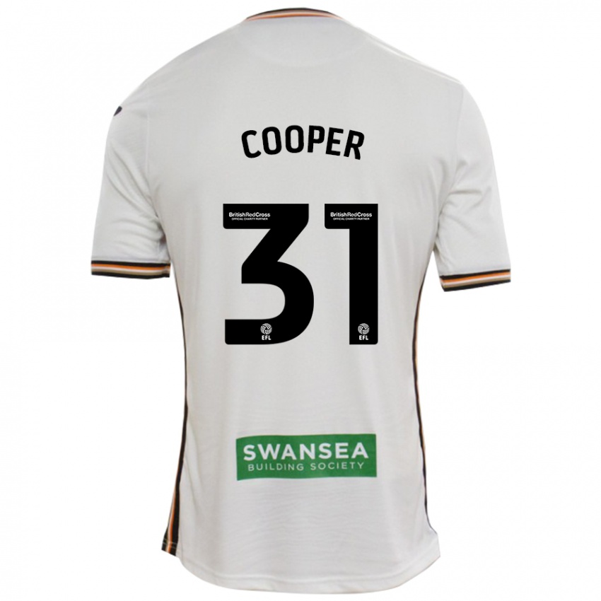 Kinderen Oliver Cooper #31 Wit Thuisshirt Thuistenue 2024/25 T-Shirt België