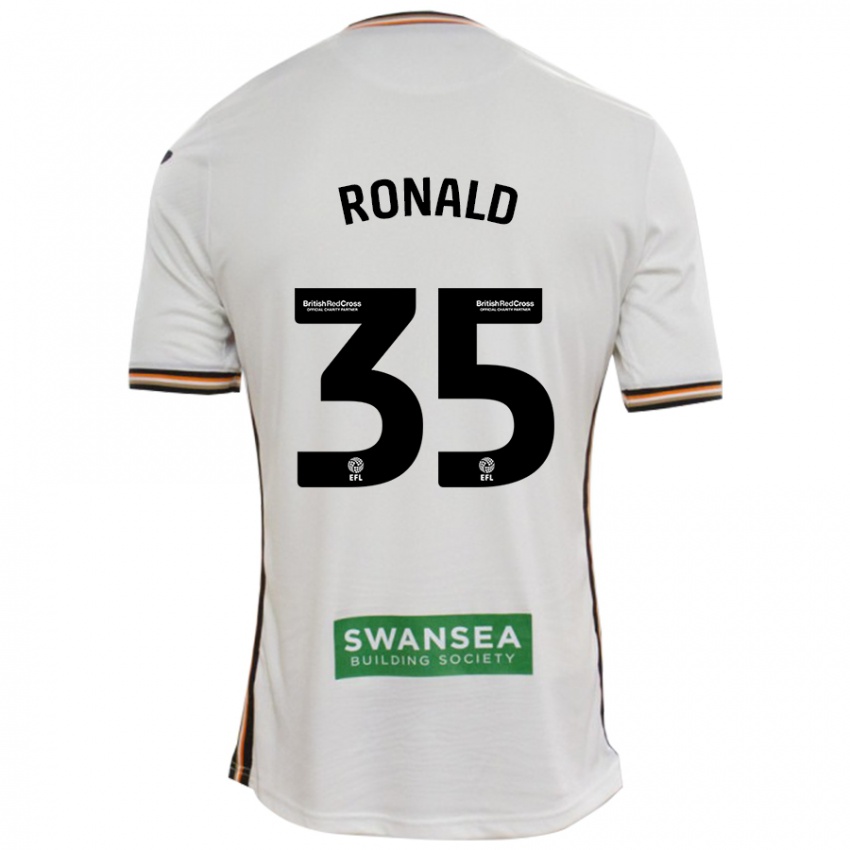 Kinderen Ronald #35 Wit Thuisshirt Thuistenue 2024/25 T-Shirt België