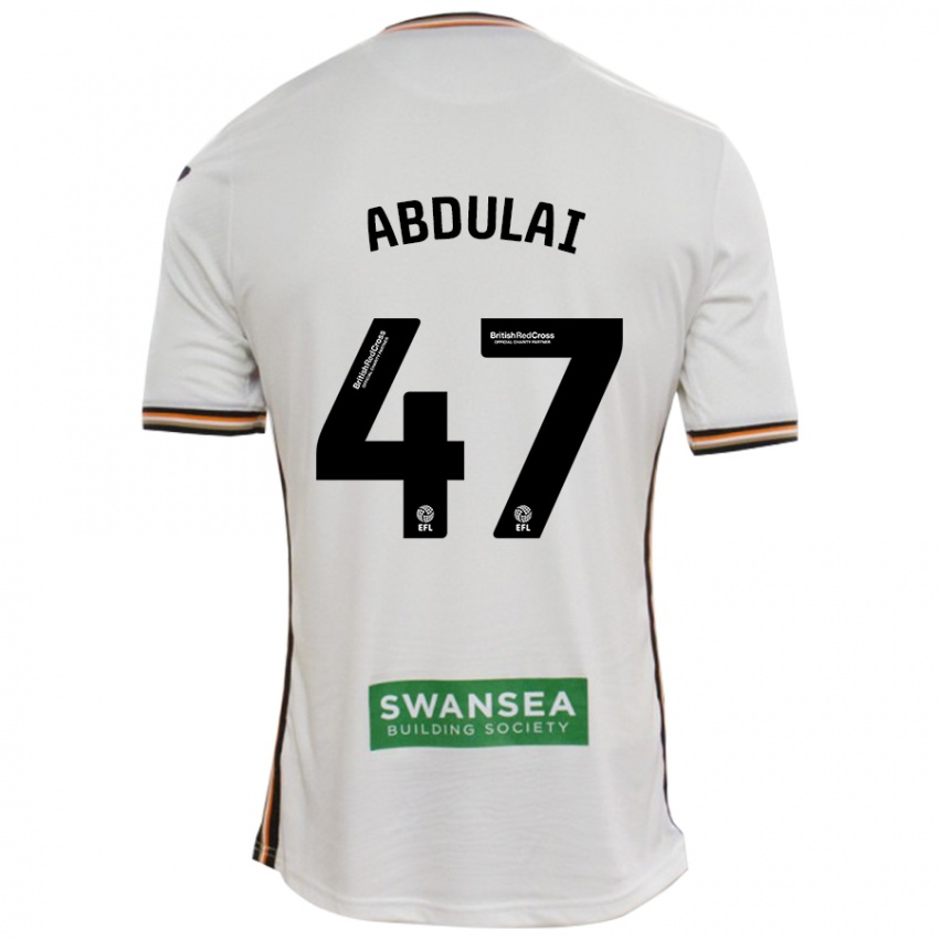 Kinder Azeem Abdulai #47 Rot Weiß Heimtrikot Trikot 2024/25 T-Shirt Belgien