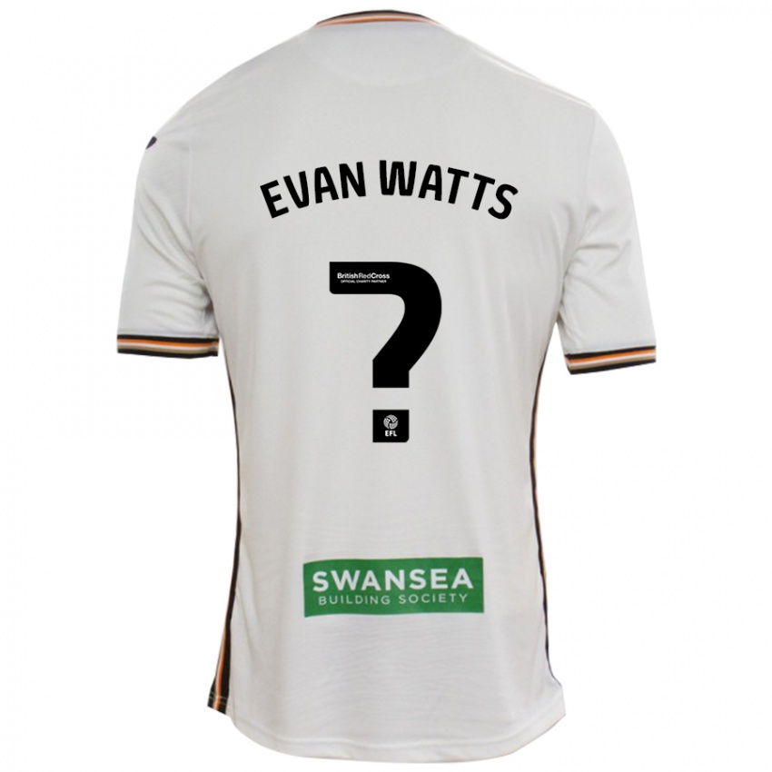 Kinderen Evan Watts #0 Wit Thuisshirt Thuistenue 2024/25 T-Shirt België