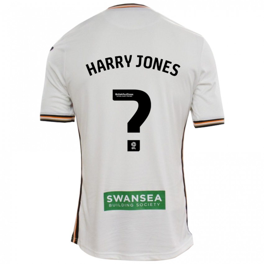 Kinderen Harry Jones #0 Wit Thuisshirt Thuistenue 2024/25 T-Shirt België