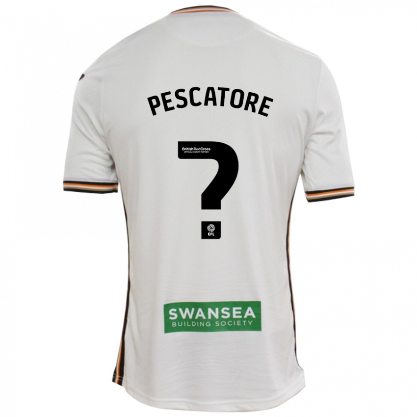 Kinderen Josh Pescatore #0 Wit Thuisshirt Thuistenue 2024/25 T-Shirt België