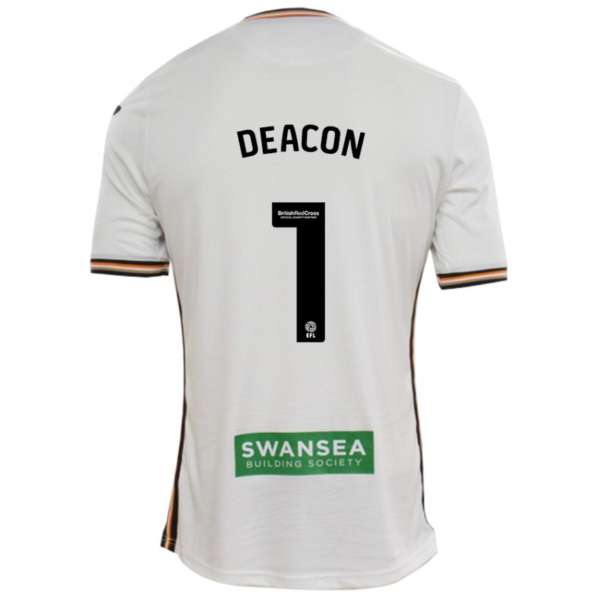 Kinderen Chelsea Deacon #1 Wit Thuisshirt Thuistenue 2024/25 T-Shirt België