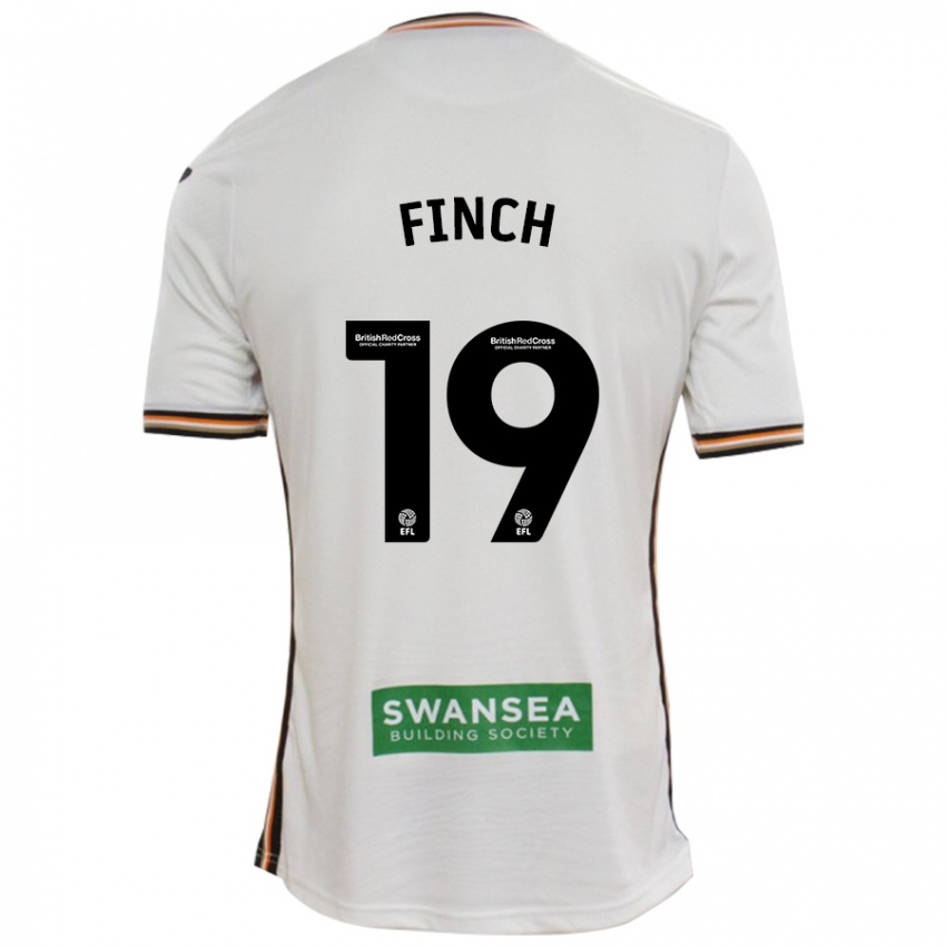 Kinderen Lucy Finch #19 Wit Thuisshirt Thuistenue 2024/25 T-Shirt België