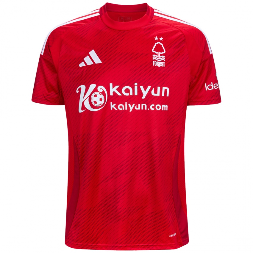 Kinderen Adam Berry #0 Rood Wit Thuisshirt Thuistenue 2024/25 T-Shirt België