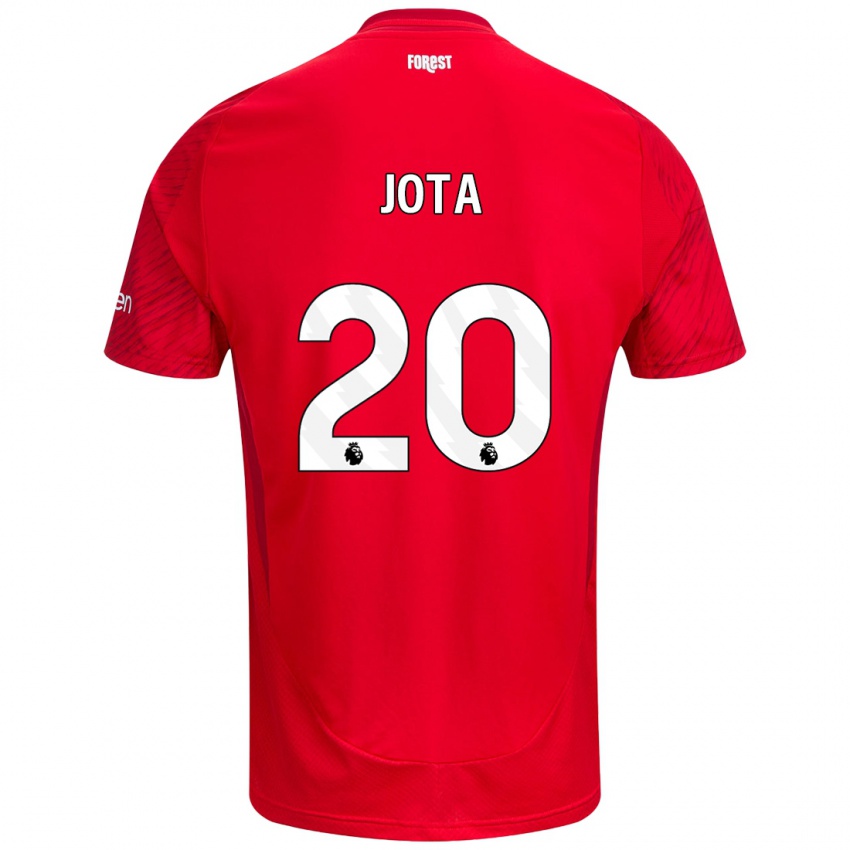 Kinderen Jota Silva #20 Rood Wit Thuisshirt Thuistenue 2024/25 T-Shirt België