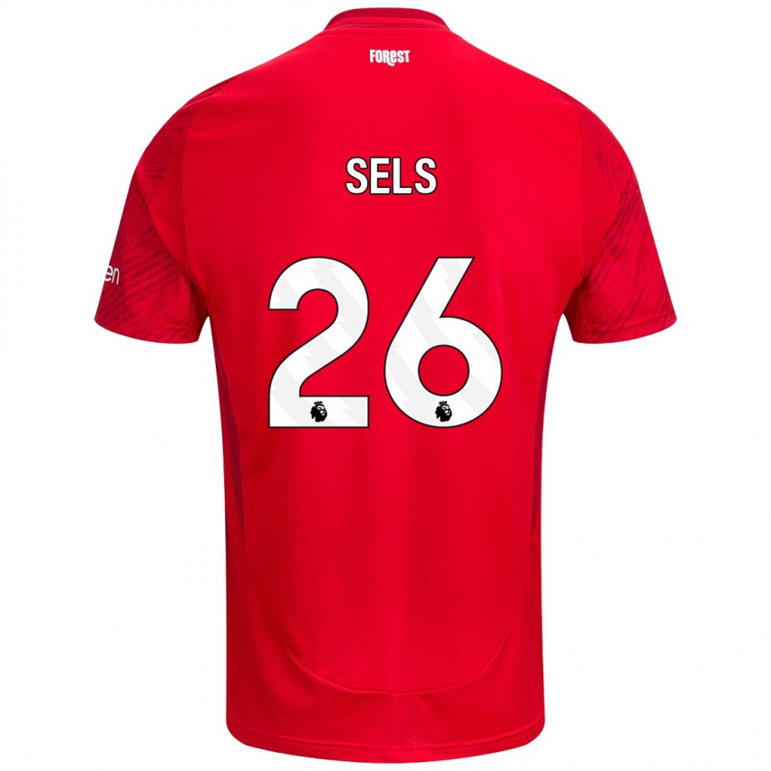 Enfant Maillot Matz Sels #26 Rouge Blanc Tenues Domicile 2024/25 T-Shirt Belgique