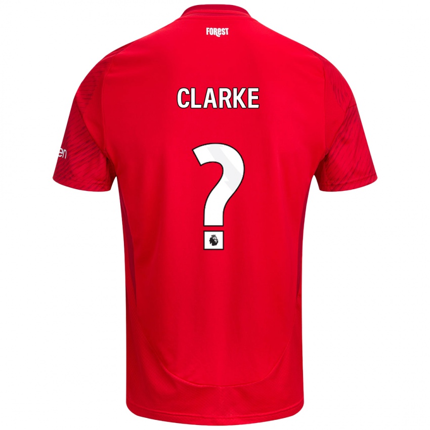 Kinderen Kristian Clarke #0 Rood Wit Thuisshirt Thuistenue 2024/25 T-Shirt België