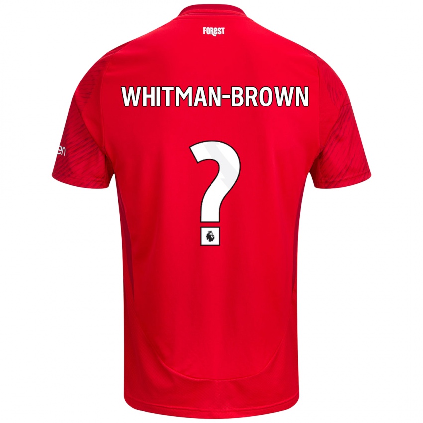 Enfant Maillot Chae Whitman-Brown #0 Rouge Blanc Tenues Domicile 2024/25 T-Shirt Belgique