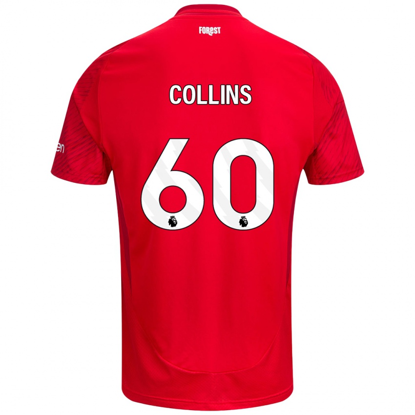 Kinderen Sam Collins #60 Rood Wit Thuisshirt Thuistenue 2024/25 T-Shirt België