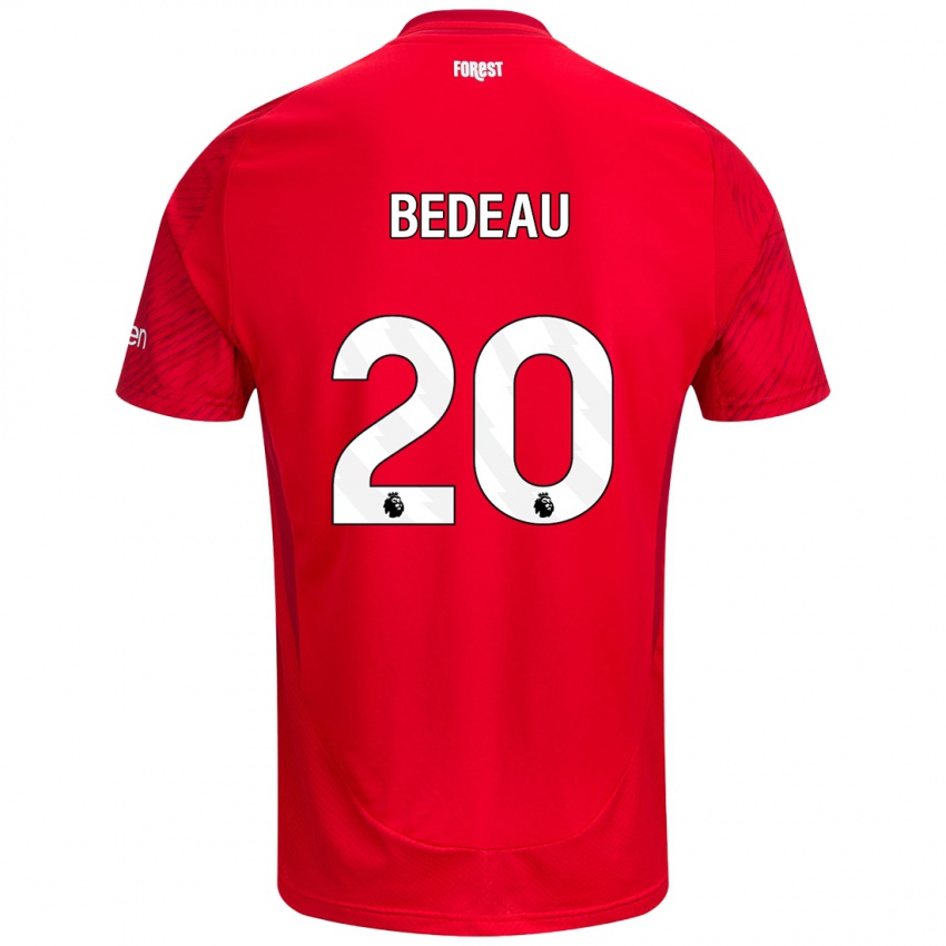 Kinderen Naomi Bedeau #20 Rood Wit Thuisshirt Thuistenue 2024/25 T-Shirt België