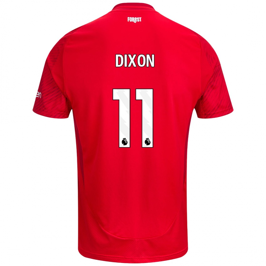 Enfant Maillot Chloe Dixon #11 Rouge Blanc Tenues Domicile 2024/25 T-Shirt Belgique