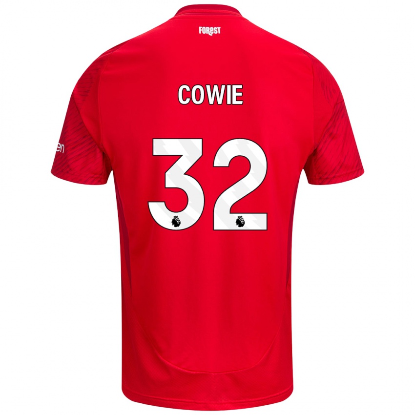 Kinder Abi Cowie #32 Rot Weiß Heimtrikot Trikot 2024/25 T-Shirt Belgien