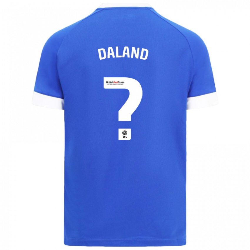 Kinderen Jesper Daland #0 Hemelsblauw Thuisshirt Thuistenue 2024/25 T-Shirt België