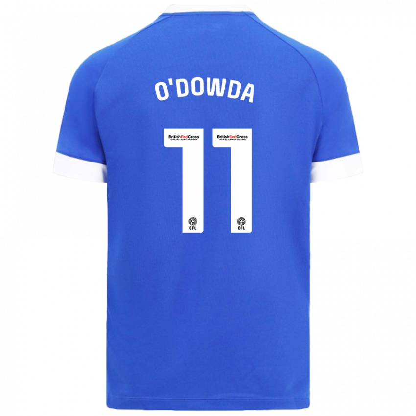 Kinderen Callum O'dowda #11 Hemelsblauw Thuisshirt Thuistenue 2024/25 T-Shirt België