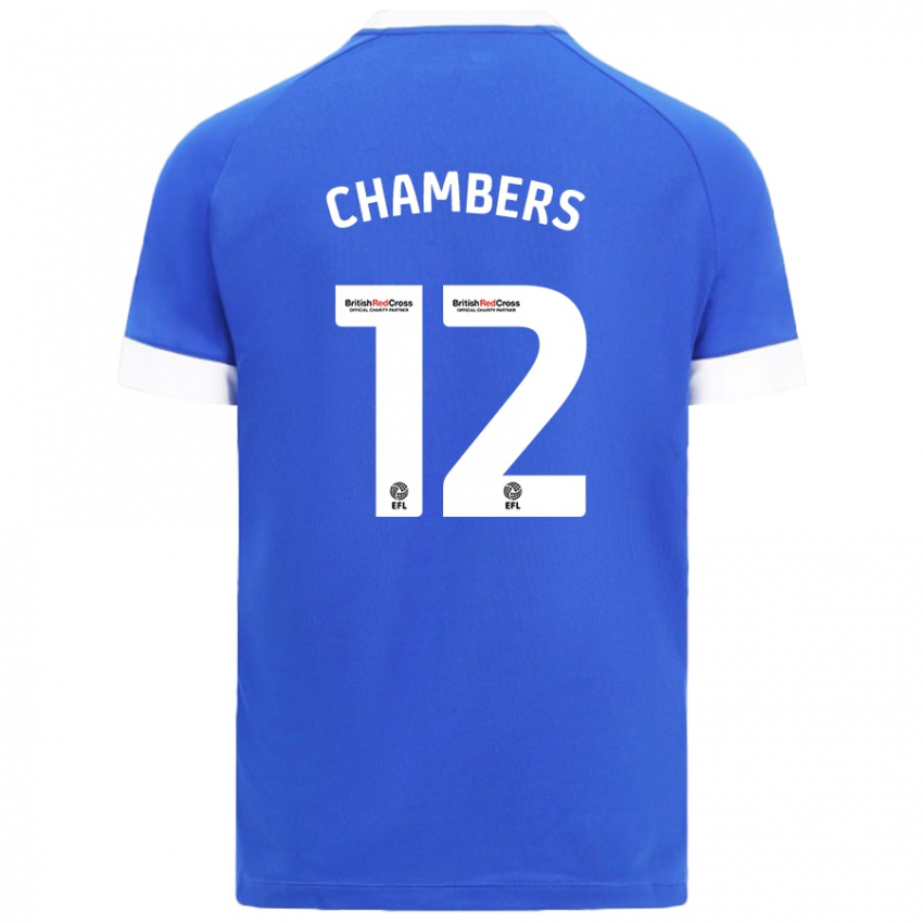 Kinderen Calum Chambers #12 Hemelsblauw Thuisshirt Thuistenue 2024/25 T-Shirt België