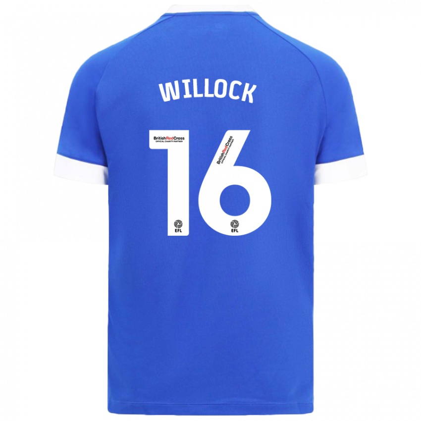 Kinder Chris Willock #16 Himmelblau Heimtrikot Trikot 2024/25 T-Shirt Belgien