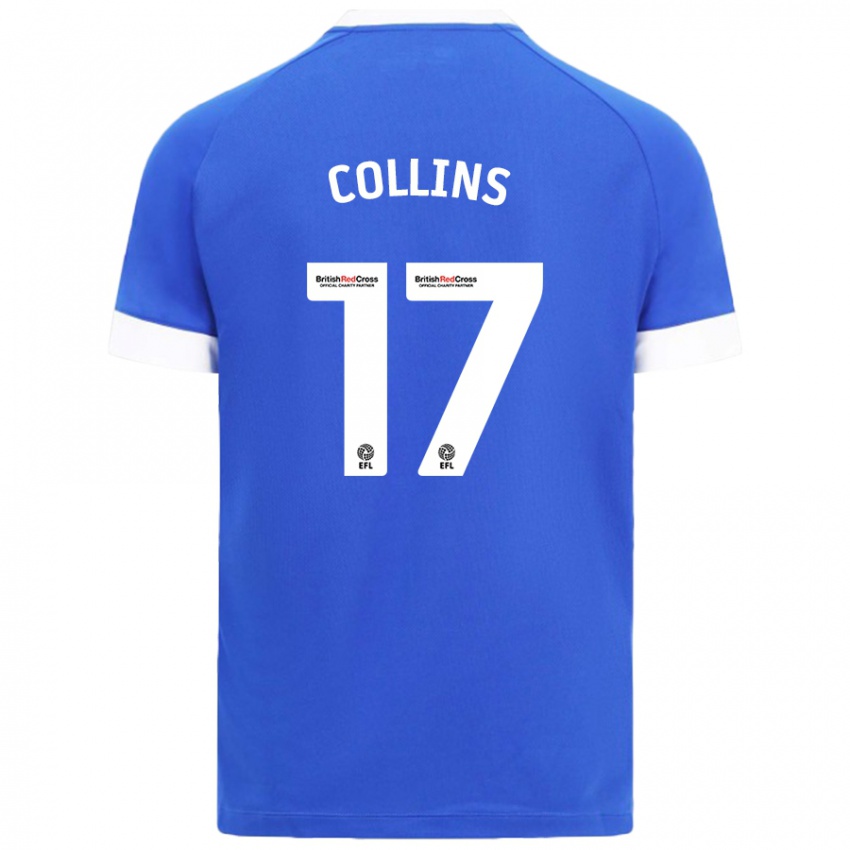 Kinderen Jamilu Collins #17 Hemelsblauw Thuisshirt Thuistenue 2024/25 T-Shirt België