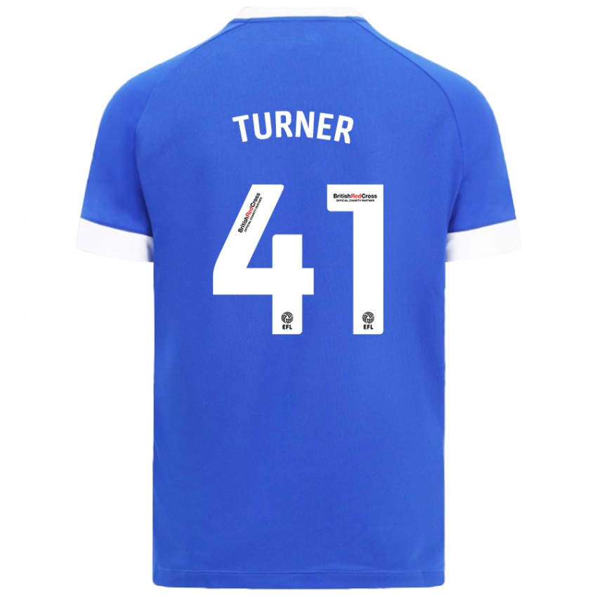 Kinderen Matthew Turner #41 Hemelsblauw Thuisshirt Thuistenue 2024/25 T-Shirt België