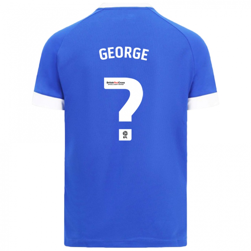 Kinder Trey George #0 Himmelblau Heimtrikot Trikot 2024/25 T-Shirt Belgien