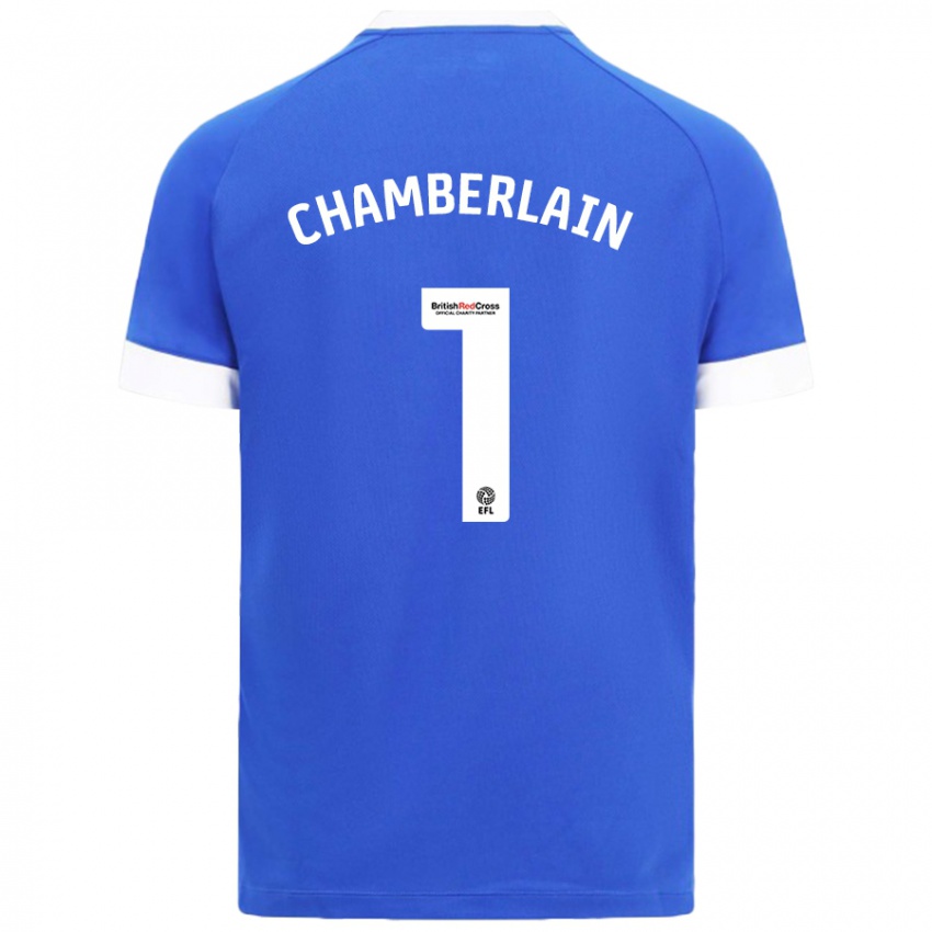 Kinderen Ceryn Chamberlain #1 Hemelsblauw Thuisshirt Thuistenue 2024/25 T-Shirt België