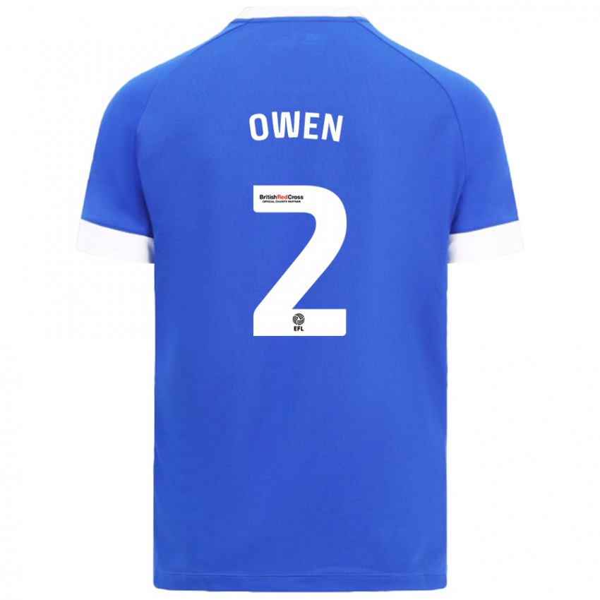 Kinderen Lisa Owen #2 Hemelsblauw Thuisshirt Thuistenue 2024/25 T-Shirt België