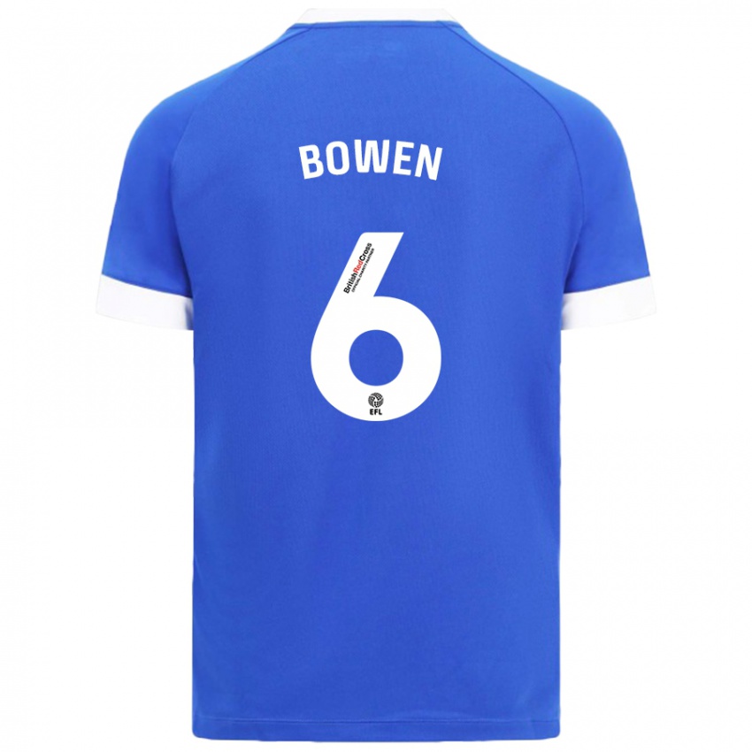 Kinderen Megan Bowen #6 Hemelsblauw Thuisshirt Thuistenue 2024/25 T-Shirt België